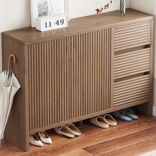 Guyii 3-Tier Shoe Storage Cabinet with 3 Drawers, Slim Entryway Organizer with Legs