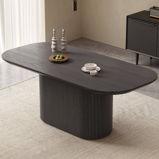 Guyii 70" Oval Dining Table, Modern Kitchen Table for 4-6 People,Table Only | L5310-DE