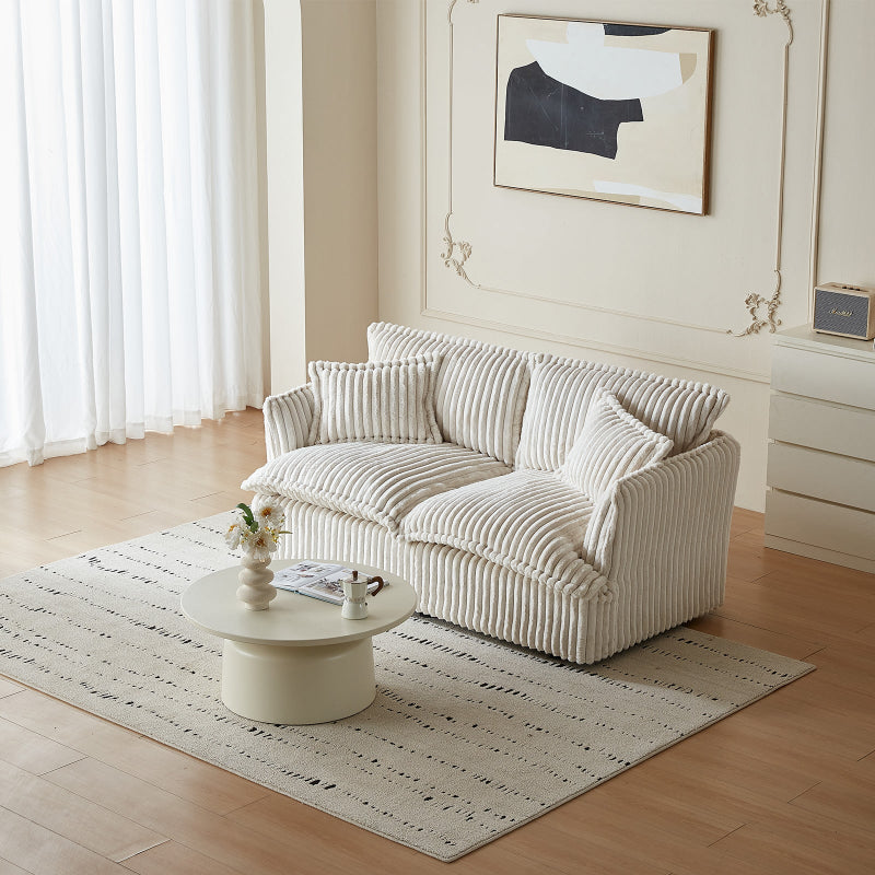 Guyii Oversized 1-4 Seater Sofa, Extra-Wide Convertible Couch with Pillows