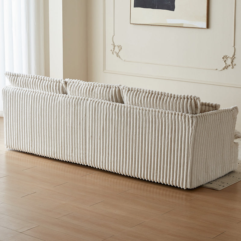 Guyii Oversized 1-4 Seater Sofa, Extra-Wide Convertible Couch with Pillows
