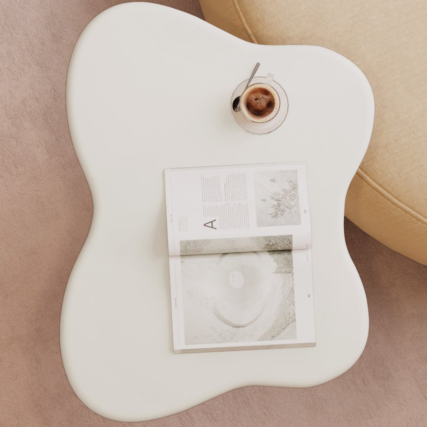 Guyii Cloud-Shaped Side Table, Modern Sofa and Coffee Table | GY1899-DE