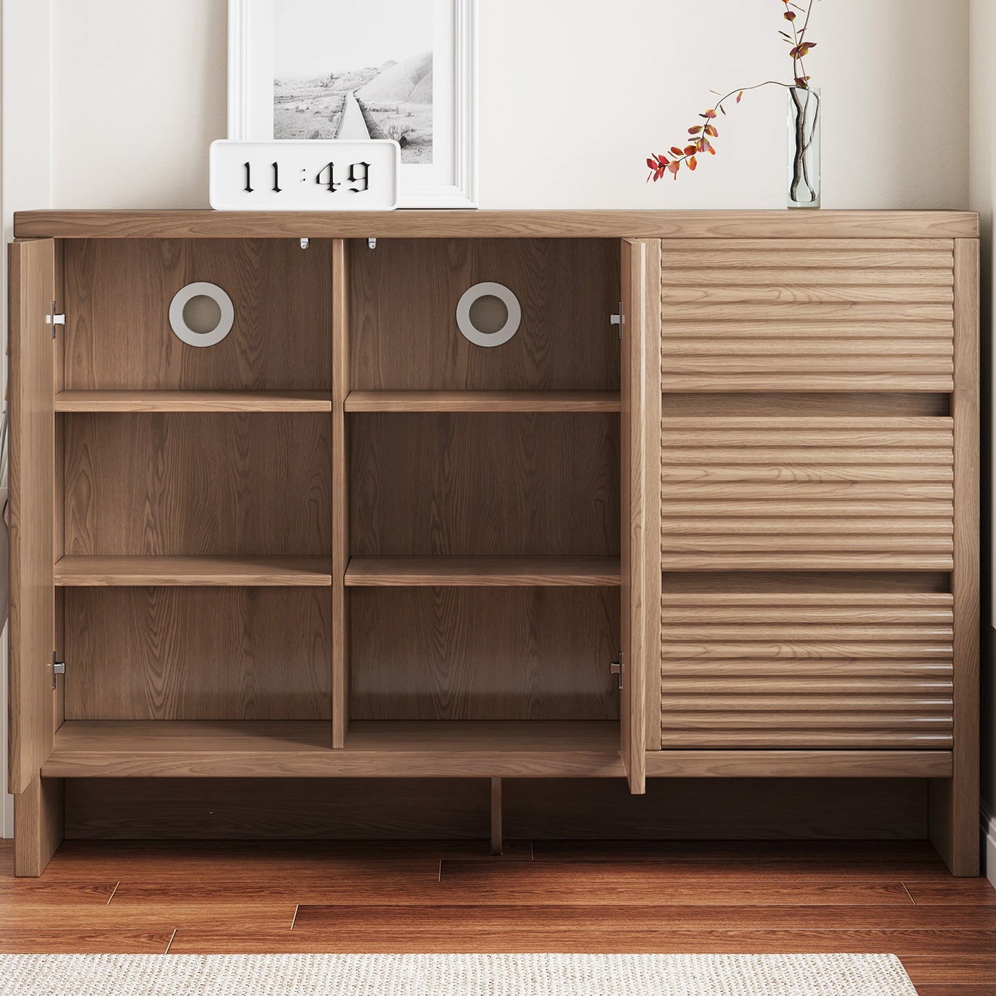 Guyii 3-Tier Shoe Storage Cabinet with 3 Drawers, Slim Entryway Organizer with Legs