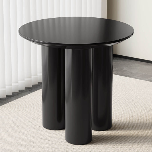 Guyii 30" Black Dining Table, Modern Round Kitchen Table | L5294-DE