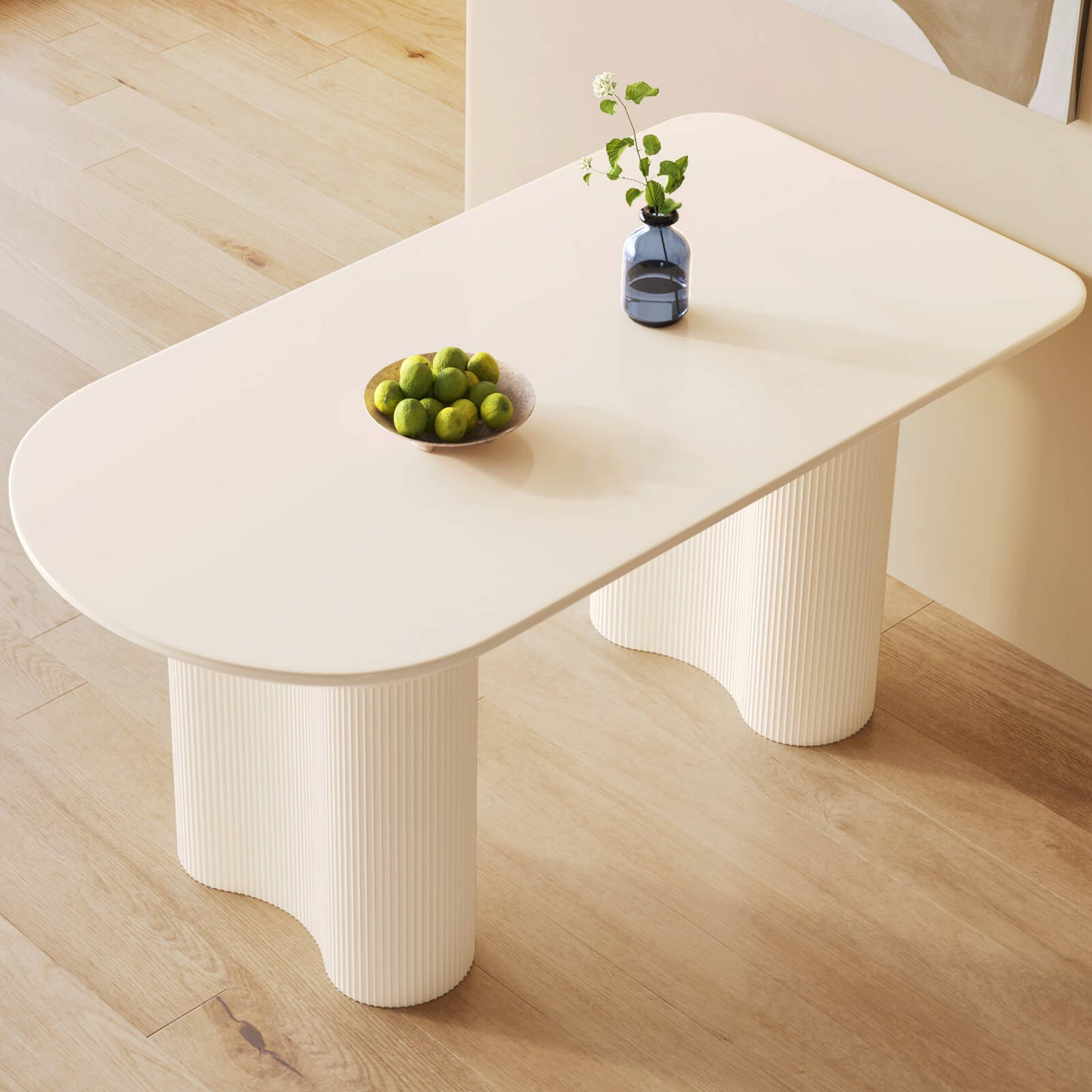 Guyii 55.11" Dining Table, Modern Kitchen Table for 6 People | Q5209-UK
