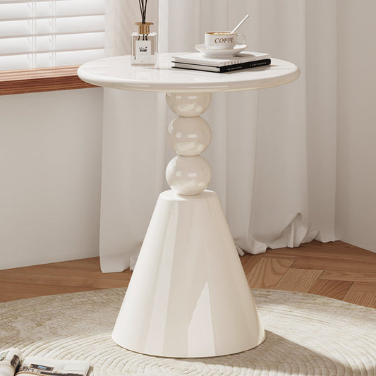 Guyii Round Side Table – Modern End Table for Living Room, Bedroom, Small Spaces, and Accent Decor