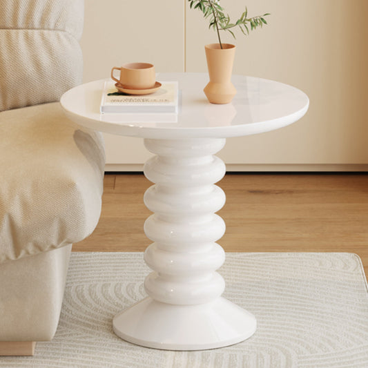 Guyii Side Table, 22.83" Round End Table with for Living Room, Bedroom