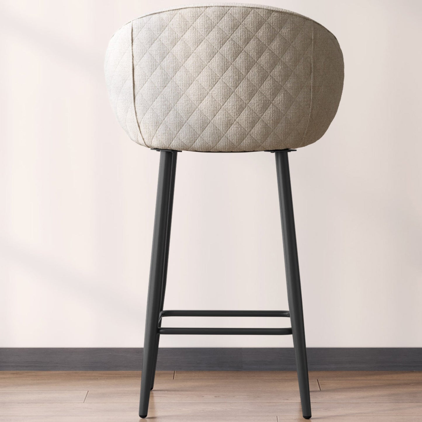 Guyii 2-Pack Counter Stools Set, 35.43" H Linen Fabric Bar Chairs