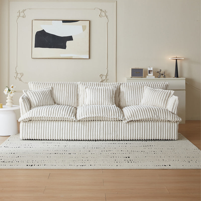 Guyii Oversized 1-4 Seater Sofa, Extra-Wide Convertible Couch with Pillows