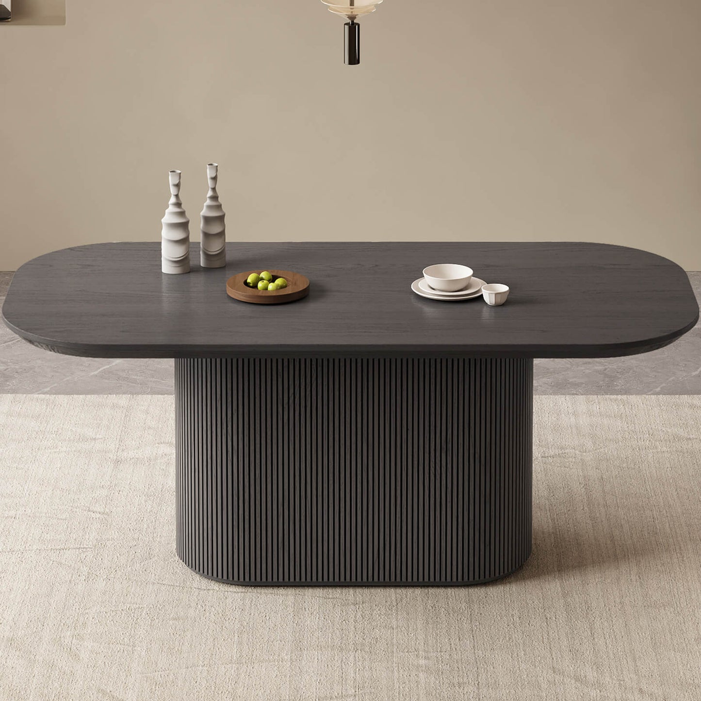 Guyii 70" Oval Dining Table, Modern Kitchen Table for 4-6 People,Table Only | L5310-DE