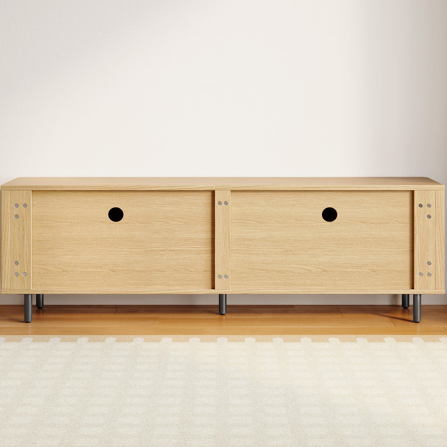 Guyii TV Stand for Living Room - Storage Media Console Table for 65" TV