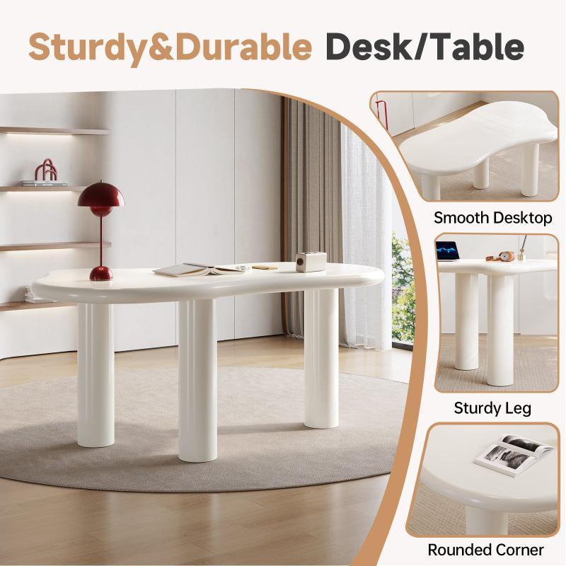 Guyii 62" Modern Dining Table Set, Modern Kitchen Table Set with Chairs
