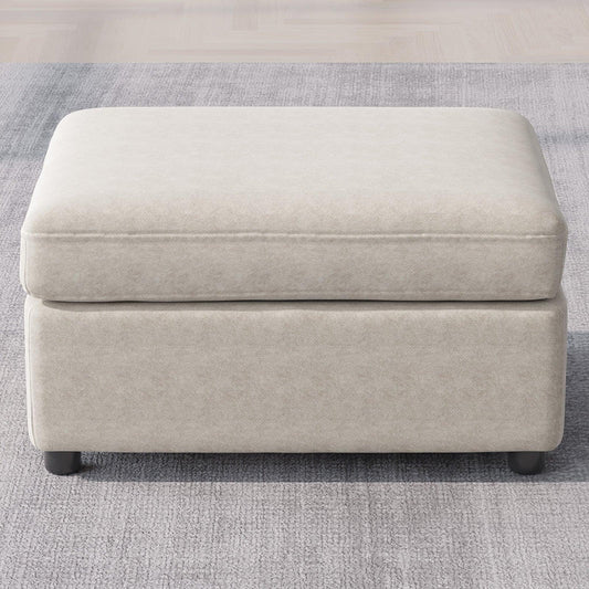 Guyii Sofa Ottoman, Storage Footrest for Sectional Sofa, Rectangular Couch Ottoman