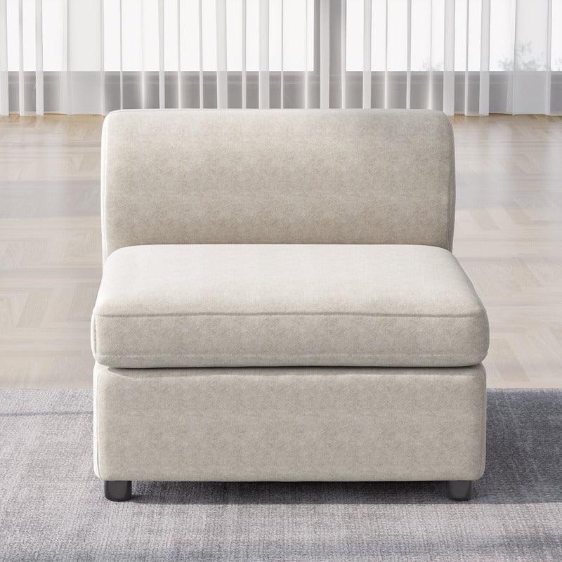 Guyii Velvet Sectional Sofa, Modern Oversized 4-9 Seater with Pillows and Storage Footstool