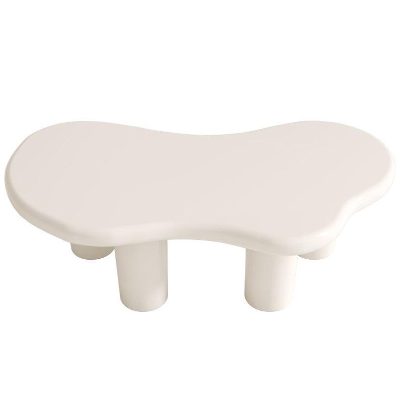 Guyii 47.24" Cloud Coffee Table, White Modern Center Table for Living Room