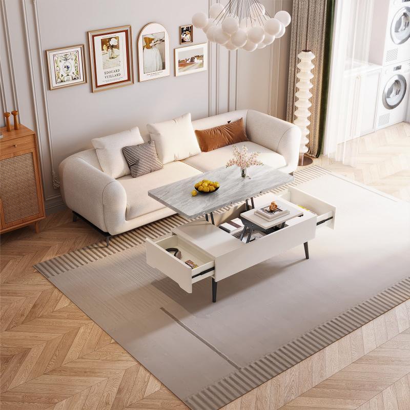 Guyii 39" Lift Top Coffee Table with Storage, 3-in-1 Modern Multifunction Center Table