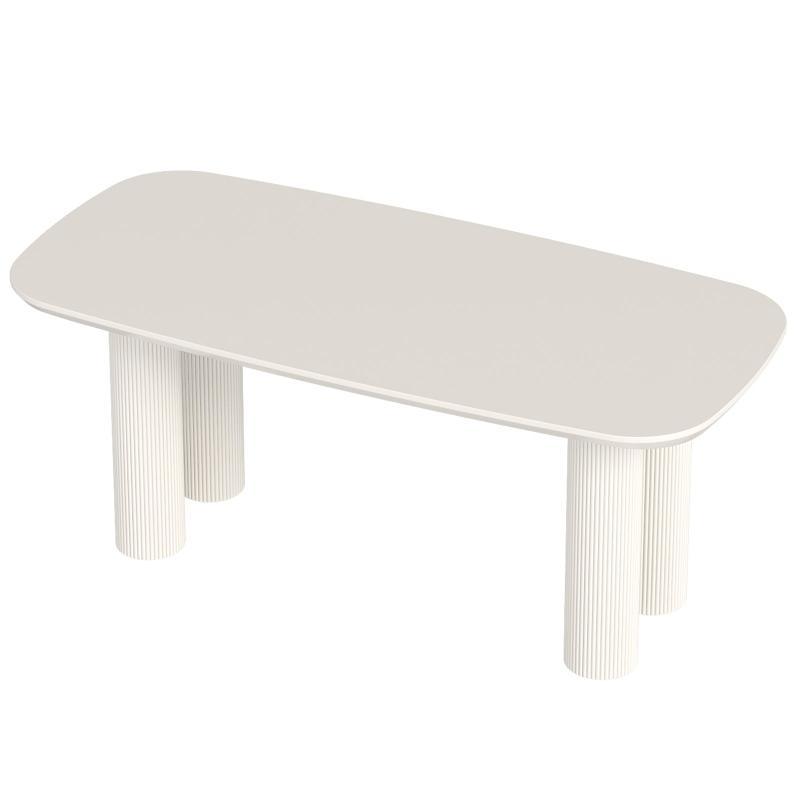 Guyii 55"-70" Rectangle Dining Table, Modern Kitchen Table for Dining Room