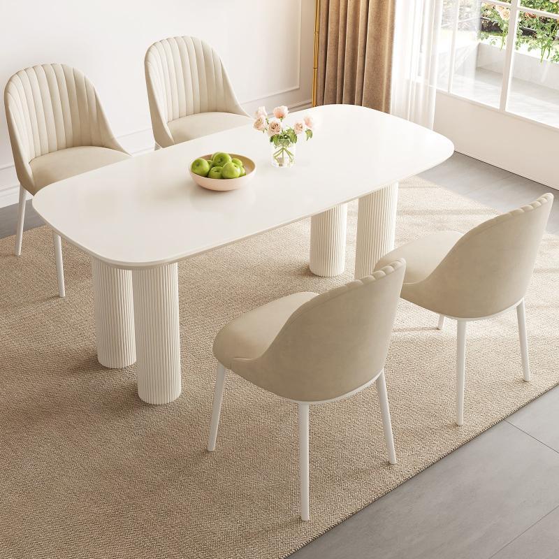 Guyii 55"-70" Rectangle Dining Table, Modern Kitchen Table for Dining Room
