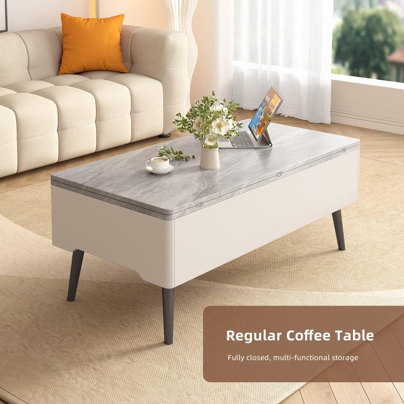 Guyii 39" Lift Top Coffee Table with Storage, 3-in-1 Modern Multifunction Center Table
