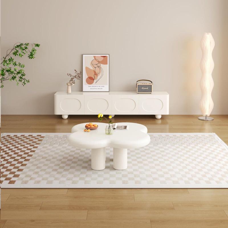 Guyii 33.46" Cloud Coffee Table with 4 Legs, Modern Center Table