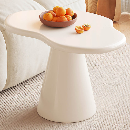 Guyii Irregular Side Table, Cream White End Table, Small Sofa Table | Q1623-DE