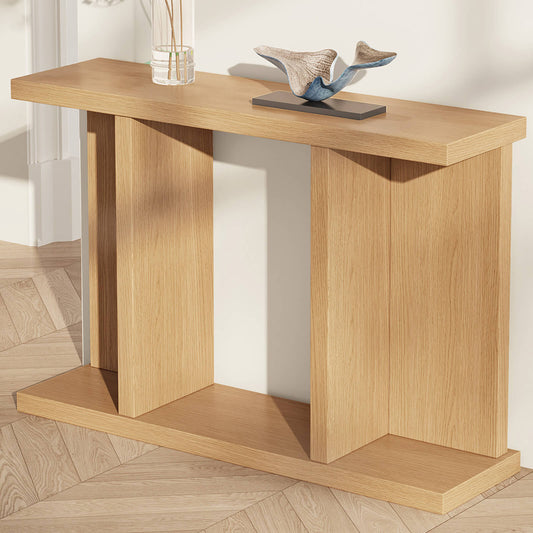 Guyii 51.18" Long Console Table, Multi-Functional Sofa Table Behind Couch, Rectangular Entryway Table