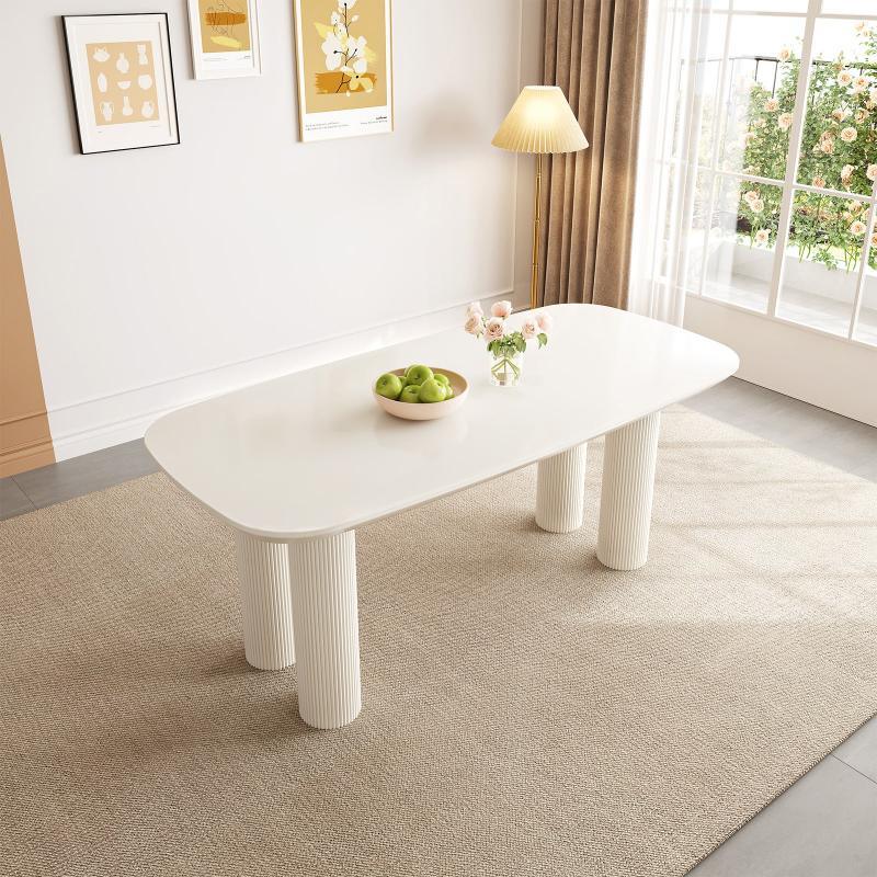 Guyii 55"-70" Rectangle Dining Table, Modern Kitchen Table for Dining Room