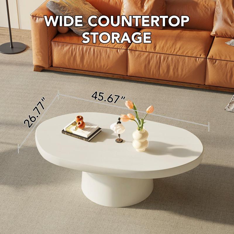 Guyii Oval Coffee Table, Modern Center Table | L1841-UK