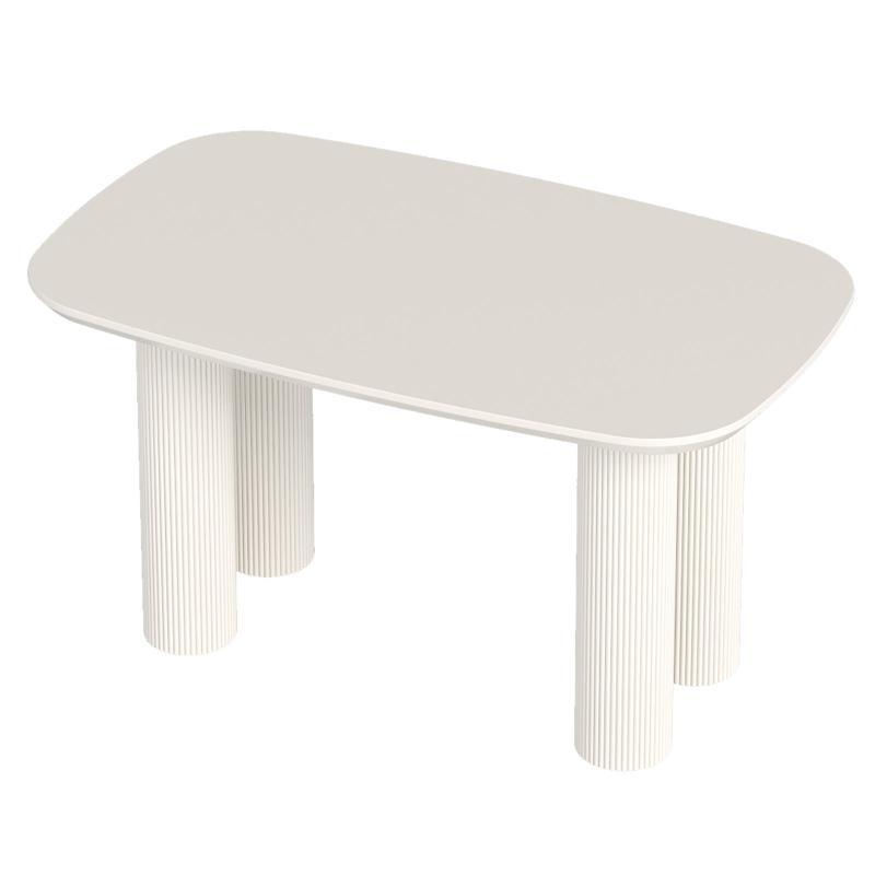 Guyii 55"-70" Rectangle Dining Table, Modern Kitchen Table for Dining Room