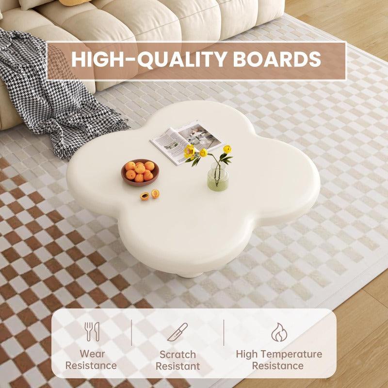 Guyii 33.46" Cloud Coffee Table with 4 Legs, Modern Center Table