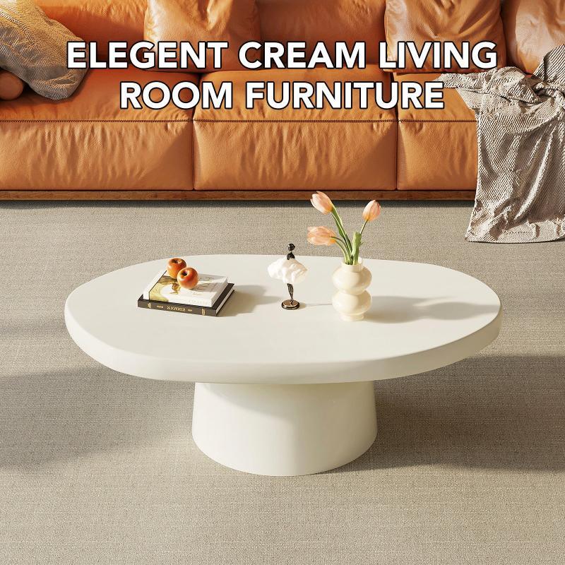 Guyii Oval Coffee Table, Modern Center Table | L1841-UK