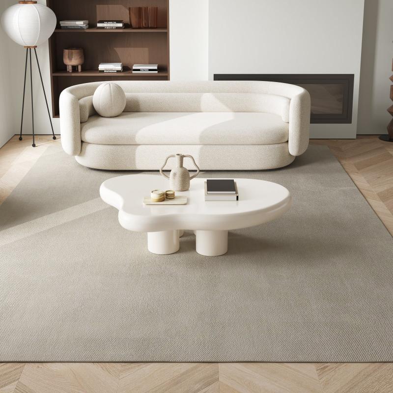 Guyii 35“-46” Cloud Coffee Table 4 Legs, Cute Coffee Table, Upgraded White Modern Tea Table