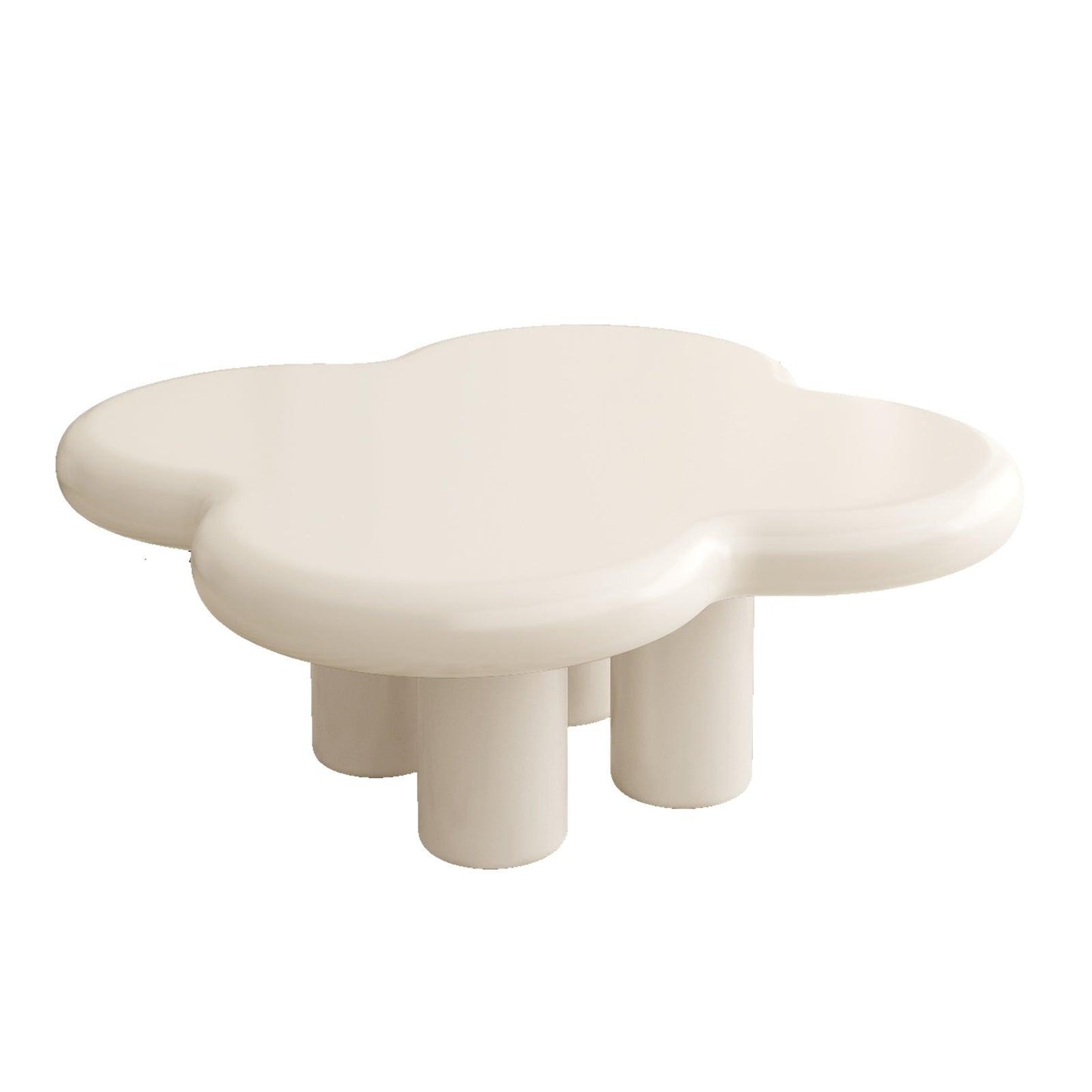 Guyii 33.46" Cloud Coffee Table with 4 Legs, Modern Center Table