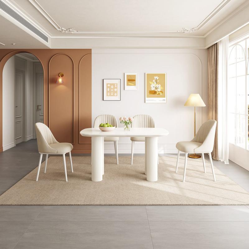 Guyii 55"-70" Rectangle Dining Table, Modern Kitchen Table for Dining Room