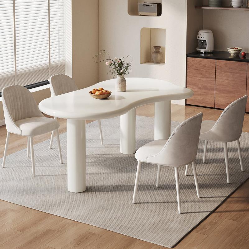 Guyii 62" Modern Dining Table Set, Modern Kitchen Table Set with Chairs