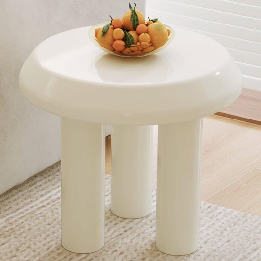 Guyii Modern Round Side Table, Stylish End Table for Living Room or Bedroom