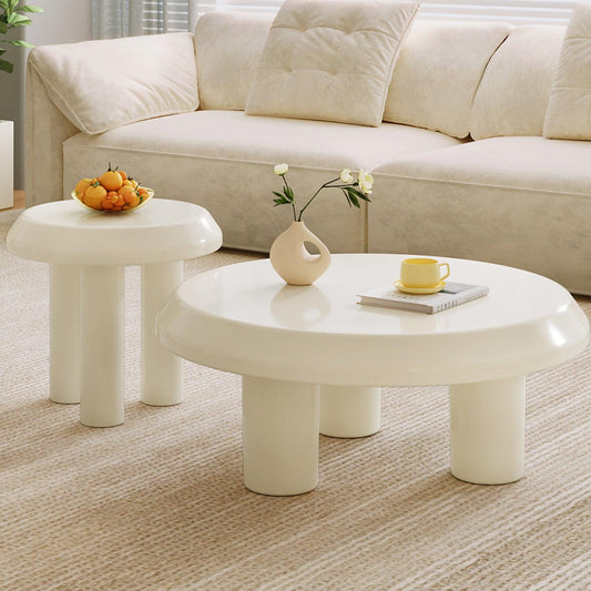 Guyii Modern Nesting Coffee Table Set, Round Coffee Tables for Living Room | GY1682-DE