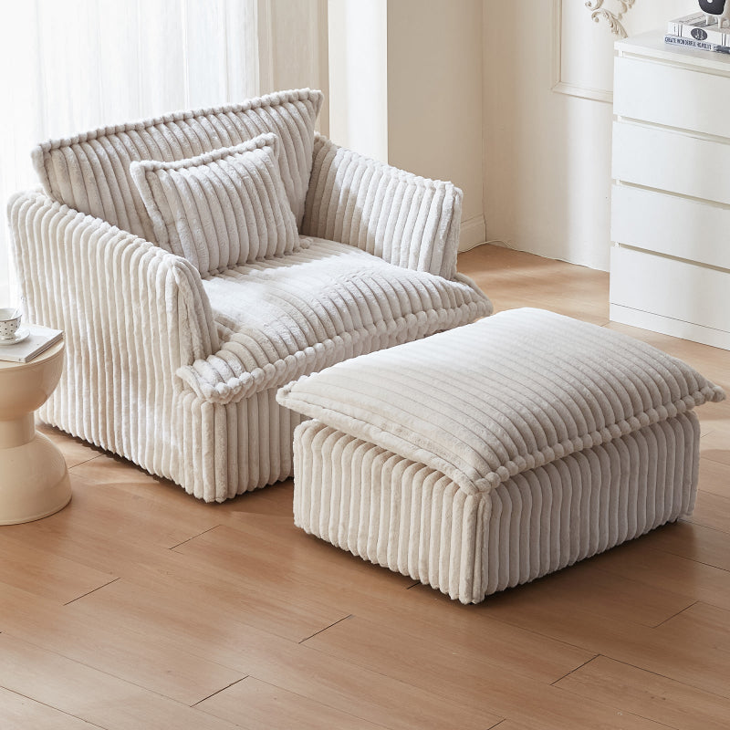 Guyii Oversized 1-4 Seater Sofa, Extra-Wide Convertible Couch with Pillows