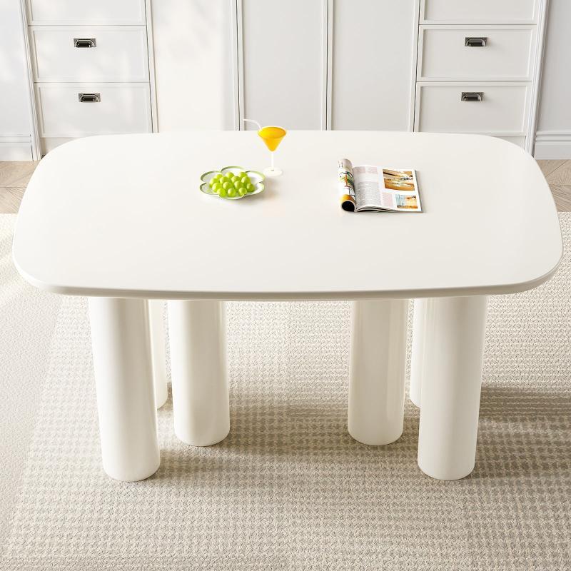 Guyii 55"-70" Rectangular Dining Table, Modern Kitchen Table for Dining Room