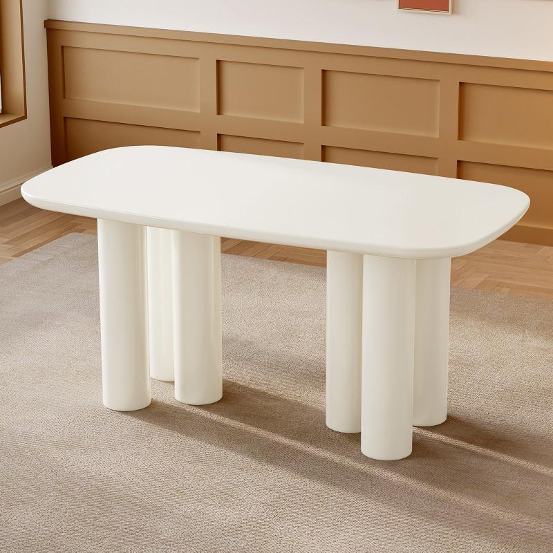Guyii 55"-70" Rectangular Dining Table, Modern Kitchen Table for Dining Room