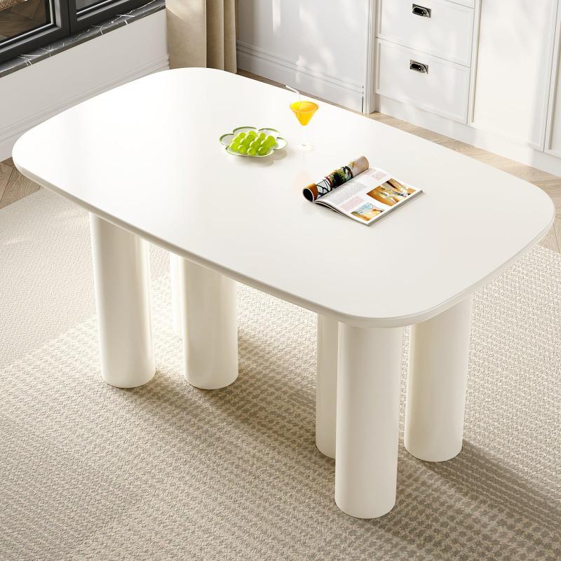 Guyii 55"-70" Rectangular Dining Table, Modern Kitchen Table for Dining Room